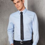 Benchmark Mens Pinpoint Oxford Long Sleeve Shirt