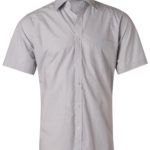 Benchmark Mens Fine Stripe Short Sleeve Shirt