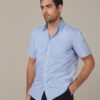 Benchmark Mens Balance Stripe Short Sleeve Shirt