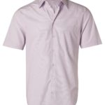 Benchmark Mens Mini Check Short Sleeve Shirt