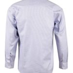 Benchmark Mens Dot Contrast Long Sleeve Shirt