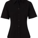 Benchmark Womens Cotton Poly Stretch Sleeve Shirt