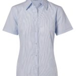 Benchmark Womens Fine Stripe Short Sleeve Shirt