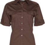 Benchmark Womens Short Sleeve Military Shirt