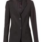 Benchmark Womens Wool Blend Stretch Mid Length Jacket