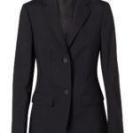 Benchmark Womens Wool Blend Stretch Mid Length Jacket