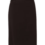 Benchmark Womens Poly Viscose Stretch Mid Length Lined Pencil Skirt