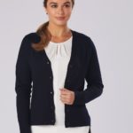 Benchmark Womens V-Neck Long Sleeve Cardigan
