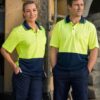 AIW Hi-Vis cooldry safety polo S/S