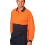 AIW Workwear High Visibility Truedry Long Sleeve Polo