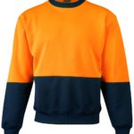 AIW Workwear Hi-Vis 2 Tone Crew Neck Sweater