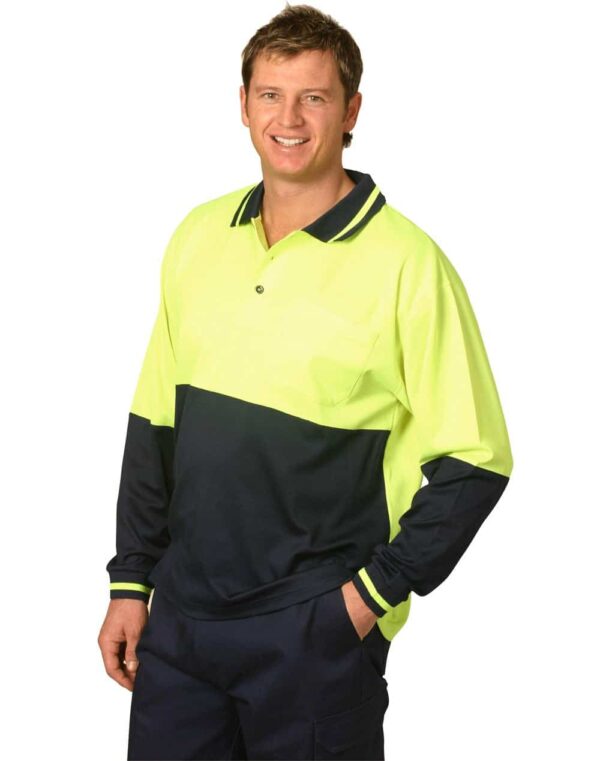 AIW Hi-Vis truedry safety polo L/S