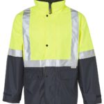 AIW Workwear Hi-Vis Safety Jacket With Mesh Lining with 3M Tape