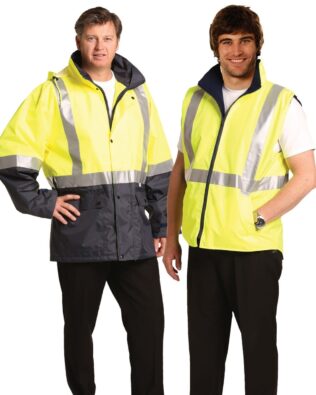 AIW Workwear Hi-Vis Three in One Safety Jacket with 3M Tapes