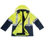 AIW Workwear Hi-Vis Three in One Safety Jacket with 3M Tapes