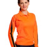 AIW Workwear Ladies Hi-Vis Legend Long Sleeve Polo