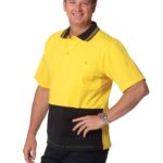AIW Workwear Cotton Jersey Two Tone Safety Polo