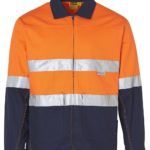 AIW Workwear Hi-Vis Cotton Jacket With 3M Tapes