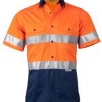 AIW Workwear Short Sleeve Safety Shirt with 3M Tape