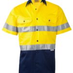 AIW Workwear Short Sleeve Safety Shirt with 3M Tape