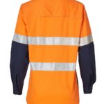 AIW Workwear Womens Long Sleeve Safety Shirt with 3M Tape
