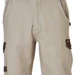 AIW Workwear Mens Stretch Cargo Work Shorts with Design Panel Treatments